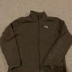 Mens NorthFace wool zip up